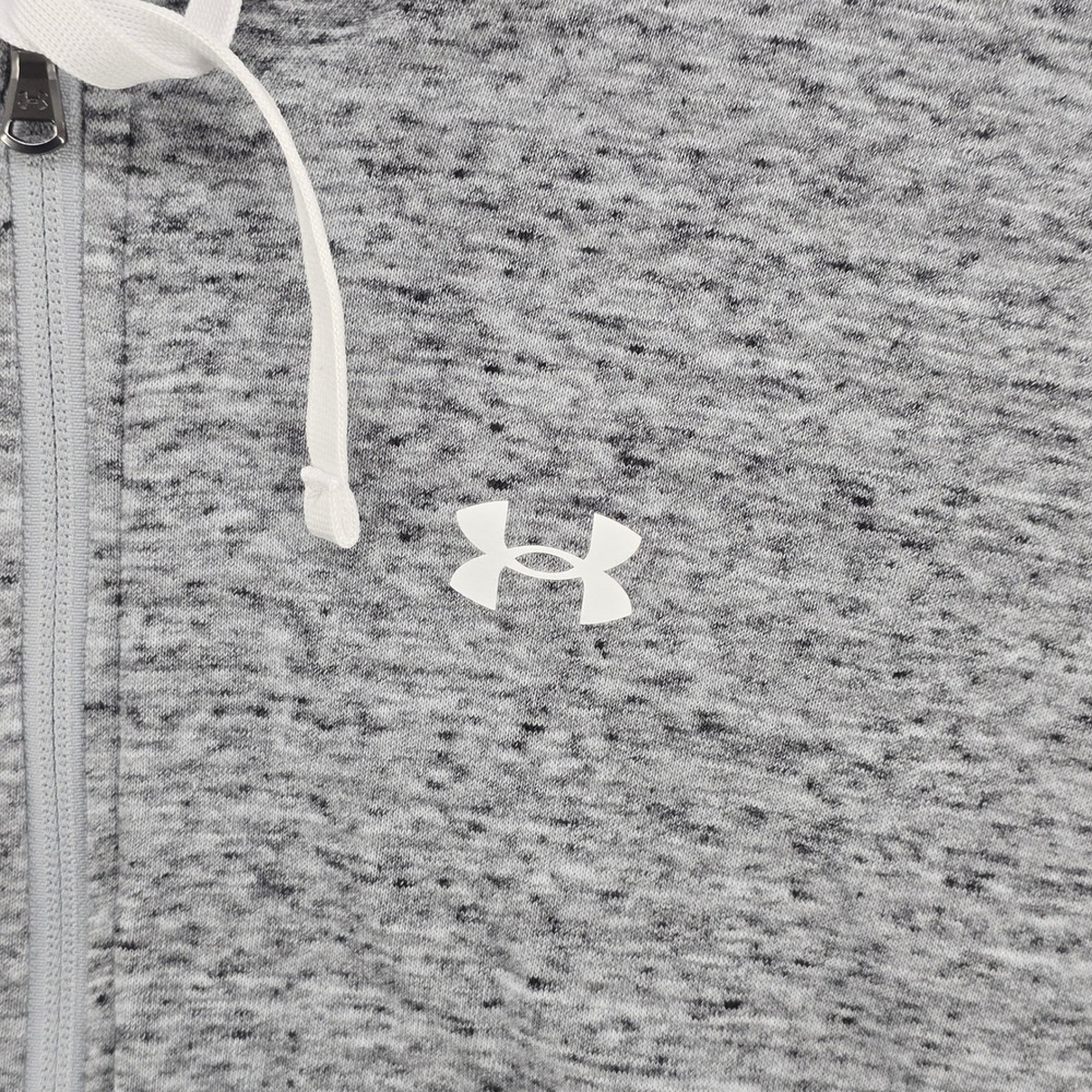 Under Armour Men Heather Gray Full Zip Hoodie‎ Sweatshirt Size S Small - Picture 9 of 11